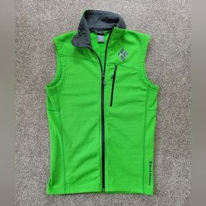 Black Diamond Equipment Fleece Vest, Men's S, Green/Dark grey